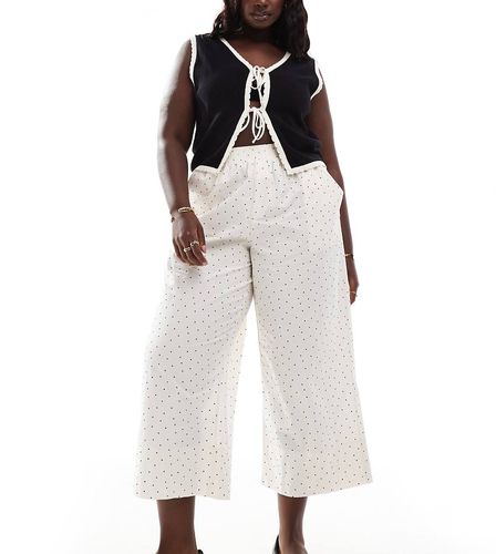 ASOS DESIGN Curve - Pantalon à pois en popeline - Asos Curve - Modalova