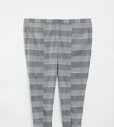 Curve - Pantalon de tailleur à carreaux de qualité supérieure - Asos Design - Modalova
