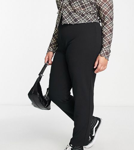 Curve - Pantalon de tailleur fuselé en jersey - Asos Design - Modalova