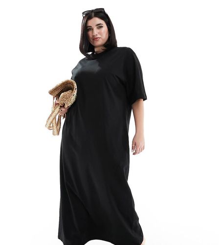 ASOS DESIGN Curve - Robe t-shirt oversize longueur mollet - Asos Curve - Modalova