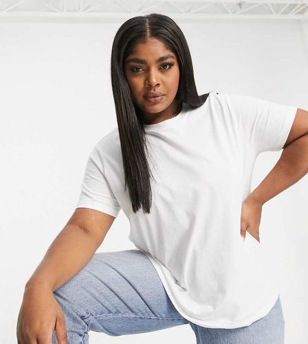 ASOS DESIGN Curve - Ultimate - T-shirt ras de cou en coton - - WHITE - Asos Curve - Modalova