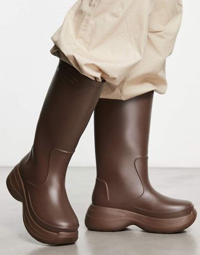 Bottes en caoutchouc chunky hauteur mollet - Asos Design - Modalova