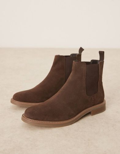 Bottines chelsea en daim avec semelle naturelle - Asos Design - Modalova