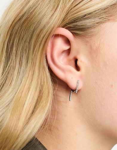 Boucles d'oreilles cloutées avec cristaux fantaisie - Asos Design - Modalova