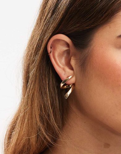 Boucles d'oreilles effet ondulé - Asos Design - Modalova