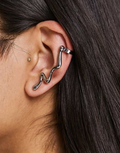 Boucles d'oreilles façon métal fondu - Asos Design - Modalova