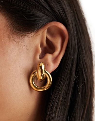 Boucles d'oreilles heurtoir étanches en acier inoxydable - Asos Design - Modalova