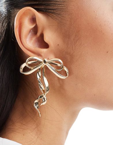 Boucles d'oreilles oversize avec naud - Asos Design - Modalova