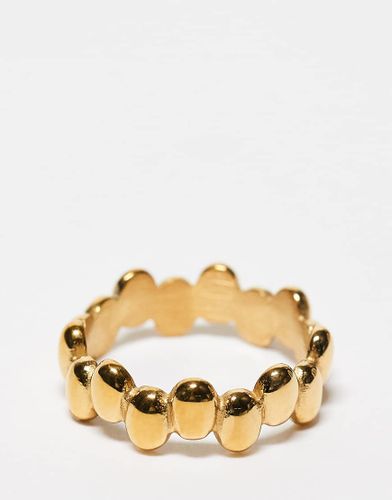 Bague effet bulles en acier inoxydable rsistant  l'eau - Asos Design - Modalova