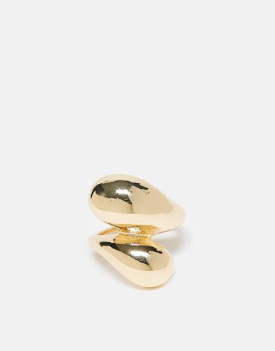 Bague épaisse enveloppante à effet fondu - Asos Design - Modalova