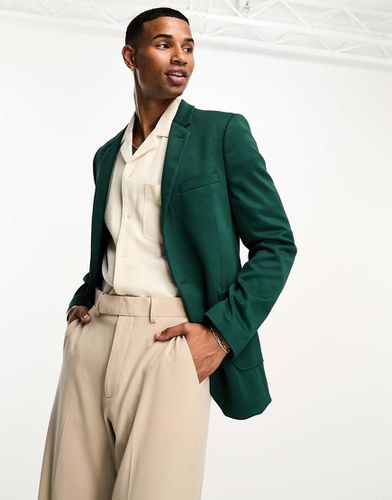 Blazer ultra ajusté en jersey - forêt - Asos Design - Modalova