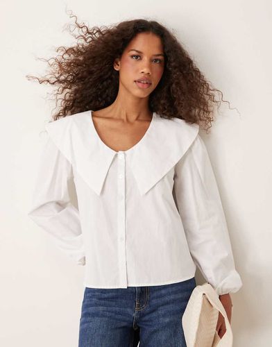 Blouse en popeline à col oversize - Asos Design - Modalova