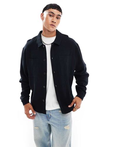 Blouson Harrington oversize en jersey côtelé - Asos Design - Modalova