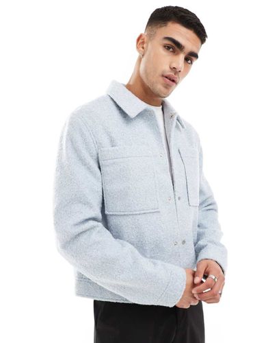 Blouson Harrington court en aspect laine - Asos Design - Modalova