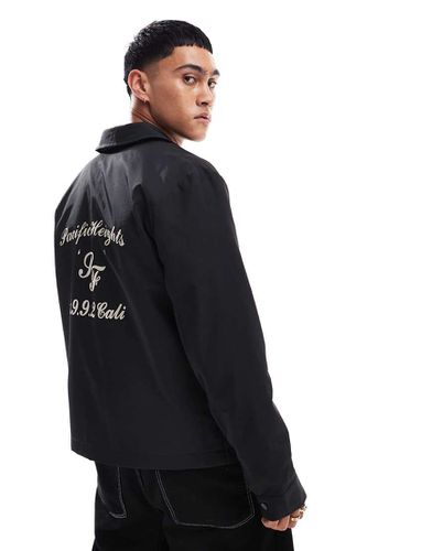 Blouson Harrington léger avec imprimé au dos - Asos Design - Modalova