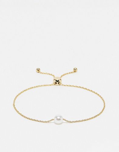 Bracelet à traverse orné d'une perle - Asos Design - Modalova
