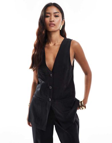 Gilet de tailleur long d'ensemble - délavé - Asos Design - Modalova