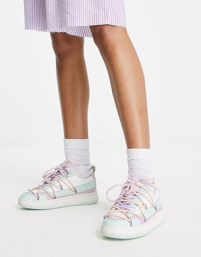 Daze - Baskets de skate à lacets - Mélange pastel - Asos Design - Modalova