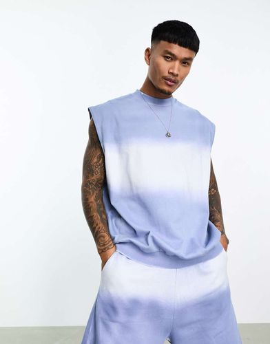 Débardeur oversize d'ensemble molletonné à effet dégradé - délavé - Asos Design - Modalova