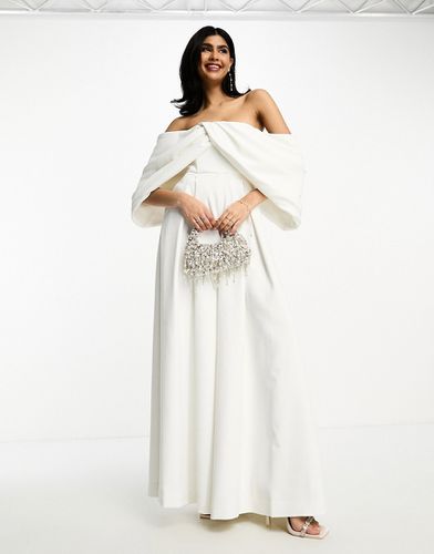 Erin - Combinaison de mariage drapée à épaules dénudées - Asos Design - Modalova