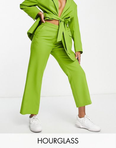 Hourglass - Pantalon de costume droit longueur cheville - Olive - Asos Design - Modalova