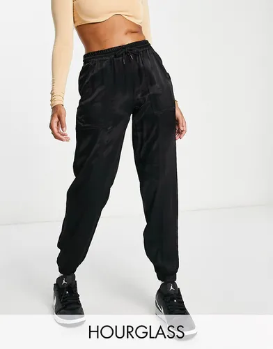 Hourglass - Pantalon de jogging satiné à surpiqûres - Asos Design - Modalova