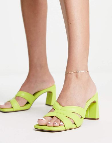 Hatley - Mules à talon mi-haut - Citron - Asos Design - Modalova