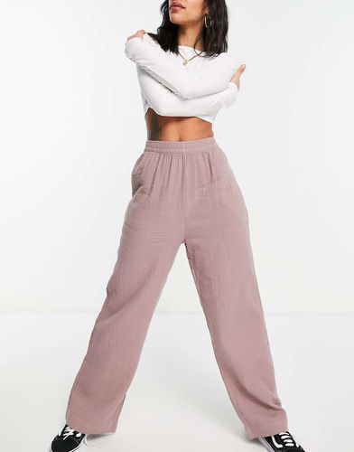 Jogger à taille élastique en gaze - chiné - Asos Design - Modalova