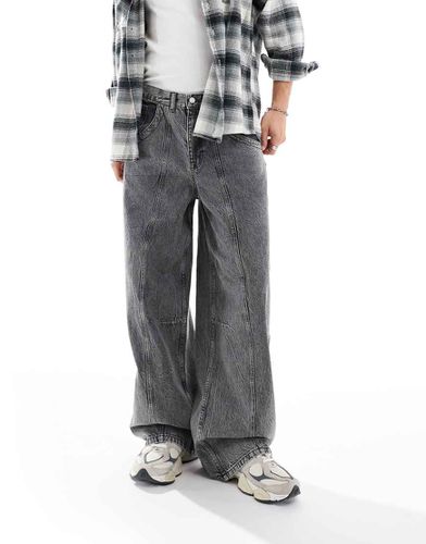 ASOS DESIGN - Jean baggy - Gris - Asos Design - Modalova