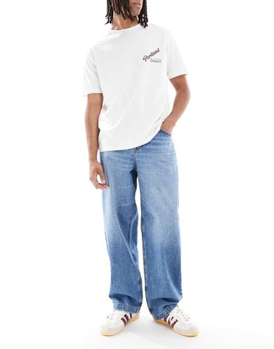 Jean coupe droite ample - dlav clair - Asos Design - Modalova