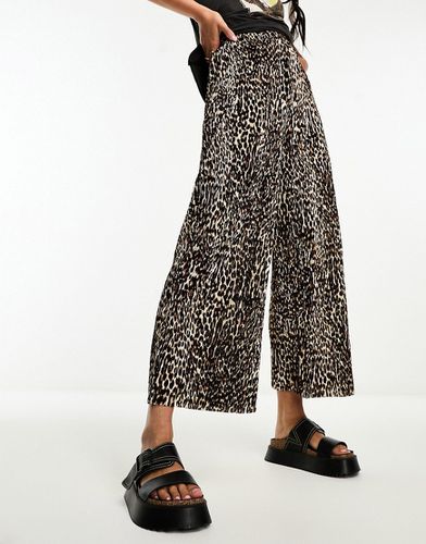 Jupe-culotte plissée à imprimé léopard - Asos Design - Modalova