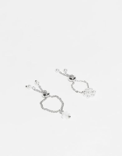 Lot de 2 bagues avec chane et charm - Asos Design - Modalova