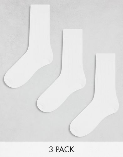 Lot de 3 paires de chaussettes côtelées - Asos Design - Modalova