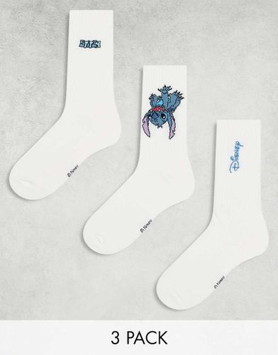 Lot de 3 paires de chaussettes avec motif Lilo et Stitch - Asos Design - Modalova