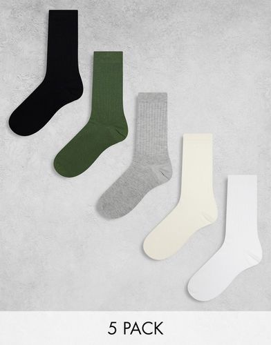 Lot de 5 paires de chaussettes élégantes - Asos Design - Modalova