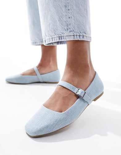 Lottie - Ballerines styles babies en jean - Asos Design - Modalova