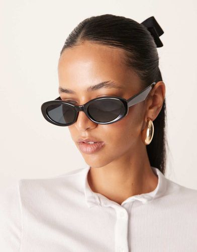 Lunettes de soleil ovales - brillant - Asos Design - Modalova