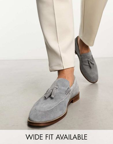 Mocassins en daim avec semelle naturelle - foncé - Asos Design - Modalova