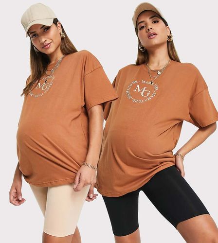 ASOS DESIGN Maternity - Lot de 2 shorts legging de sous-vêtement classiques en coton et modal ultra doux - Noir/neutre - ASOS Maternity - Modalova