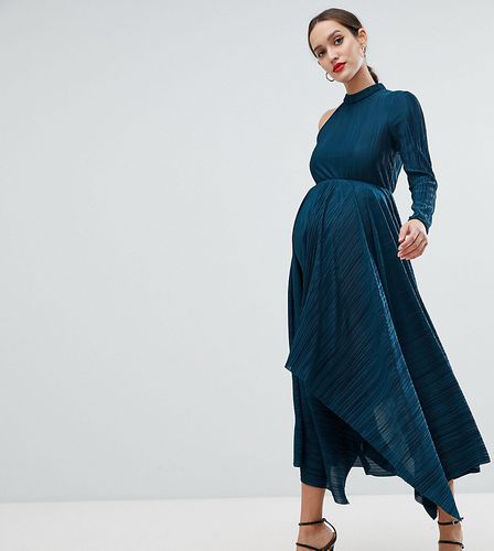 Maternity - Robe plissée asymétrique - Asos Design - Modalova