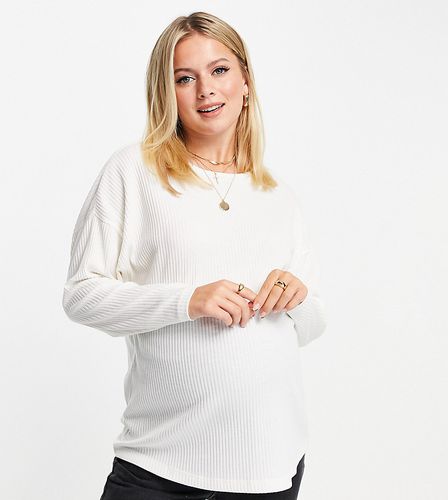 ASOS DESIGN Maternity - Top confort côtelé ultra doux à manches chauve-souris - Asos Maternity - Modalova