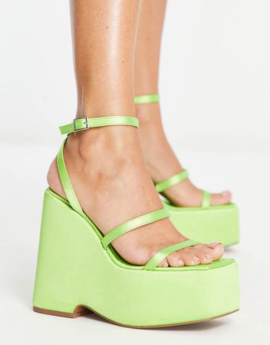 Number - Mules à semelle ultra compensée - Citron - Asos Design - Modalova