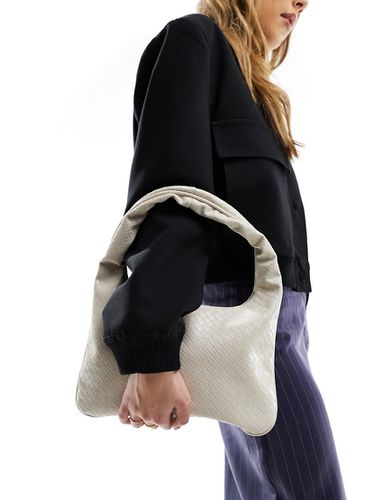 Sac porté épaule tissé avec poignée boucle - cassé - Asos Design - Modalova