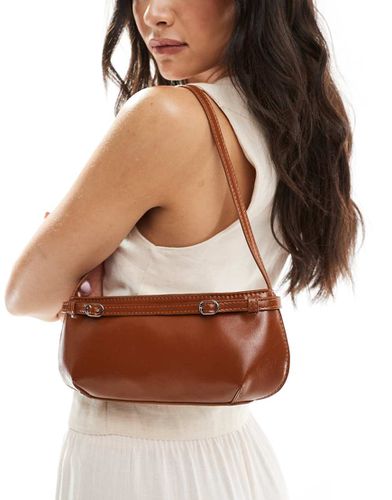 Sac porté épaule avec boucles - Marron - Asos Design - Modalova