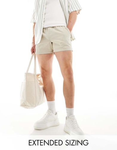 Short chino ajusté - Taupe - Asos Design - Modalova