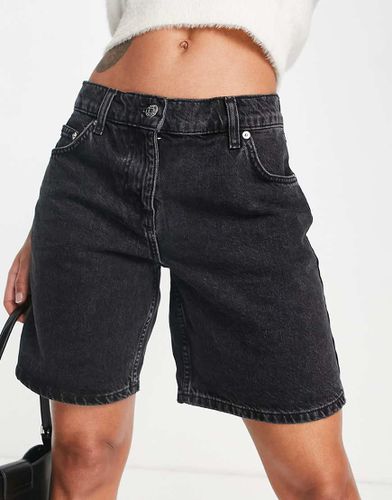 Short boyfriend baggy à taille basse - délavé - Asos Design - Modalova