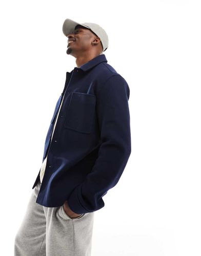 Surchemise aspect laine - Bleu marine - Asos Design - Modalova
