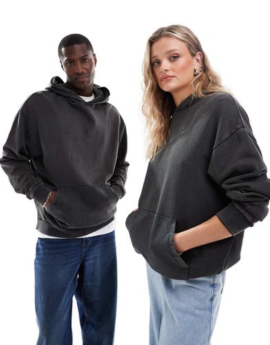 Sweat à capuche unisexe oversize - délavé - Asos Design - Modalova