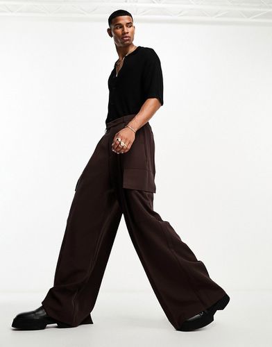Pantalon cargo de costume ultra oversize avec poches - Asos Design - Modalova