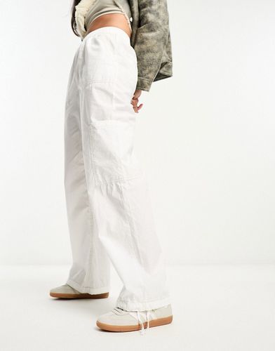Pantalon cargo épuré à enfiler - Blanc - Asos Design - Modalova